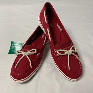 Grasshoppers Womens Augusta Twill Shoe Red